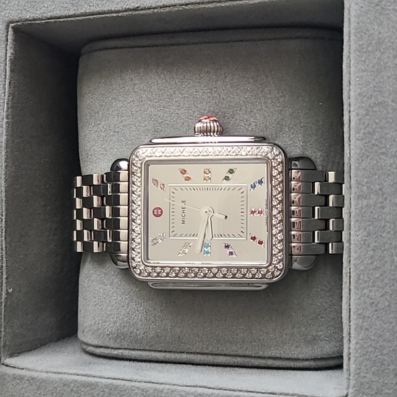 Michele Deco Diamond Carousel Watch - Picture 1 of 6